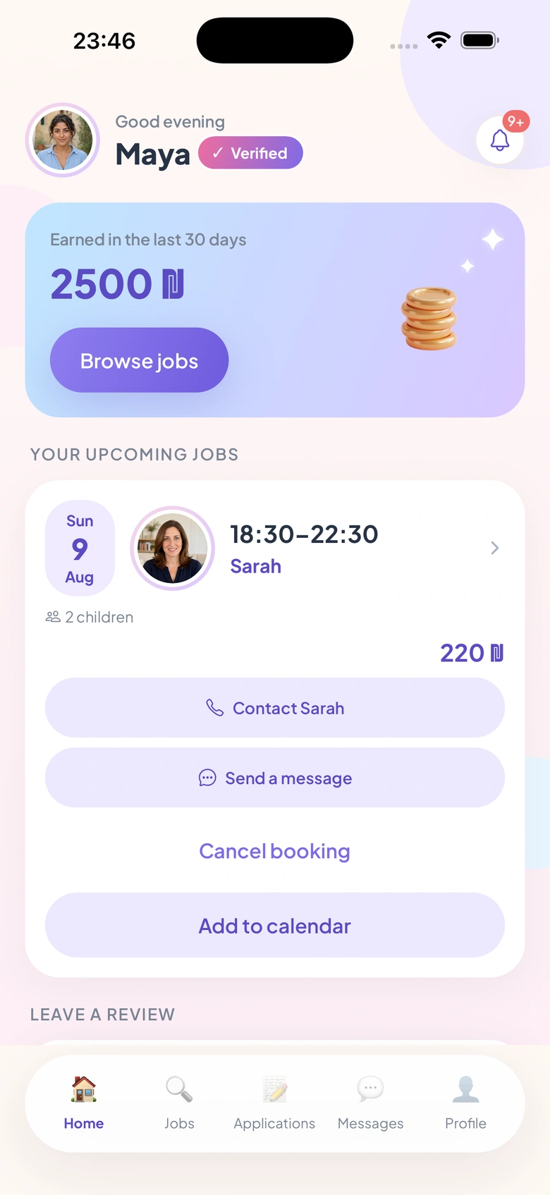 A babysitter’s earnings in Bambinoush